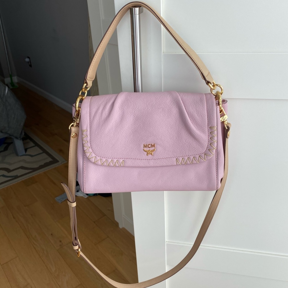 MCM Leather Satchel Bag